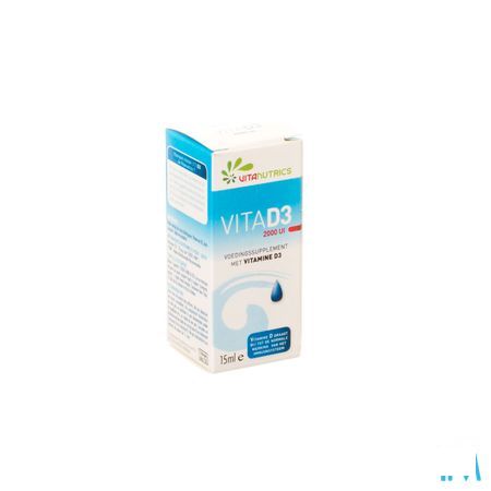 Vita D3 2000UI A Vitanutrics Druppels 15 ml 