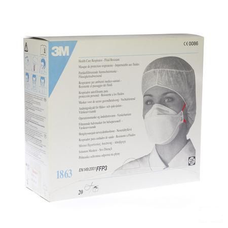 Masque Respiratoire Ffp3 Norme En149 20 1863  -  3M