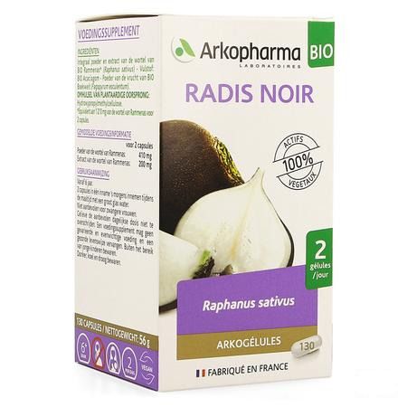 Arkogelules Radis Noir Bio Capsule 130  -  Arkopharma