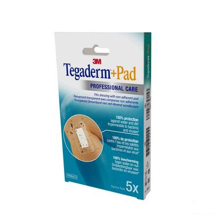 Tegaderm + Pad 3m Transp Steril 5cmx 7cm 5 3582p  -  3M