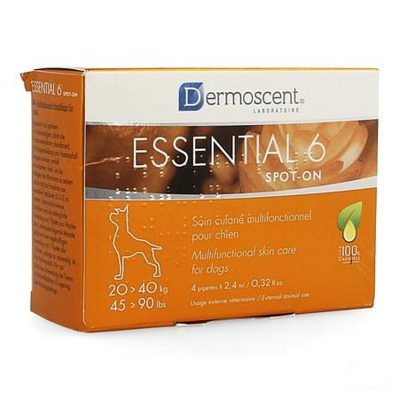 Essential 6 Spot-on Chien 20-40kg et 4x2,4 ml 