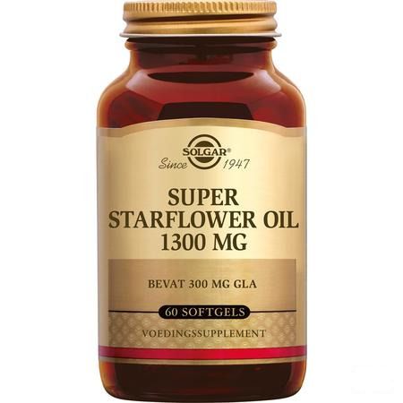 Super Starflower Oil 1300 mg (300 mg Gla) Softgel 60  -  Solgar Vitamins