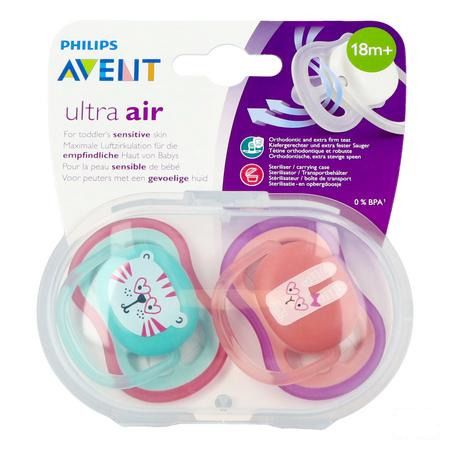 Philips Avent Fopspeen +18M Air Girl Tijger Konijn