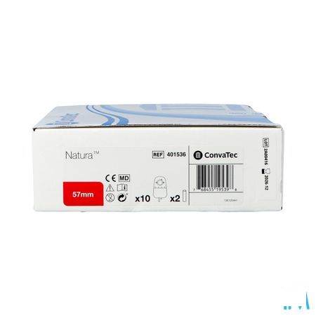 Natura P/Uro Stand Robinet Pliable Transp 57Mm 10