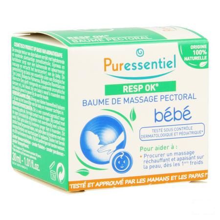 Puressentiel Ademhaling Massagebalsem Baby 30 ml  -  Puressentiel