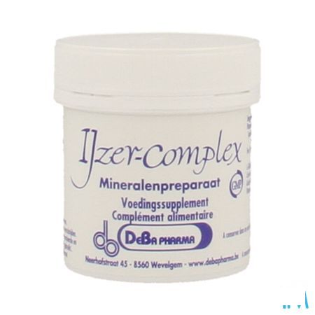 Ijzer Complex Vegetat. Capsule 60x25 mg  -  Deba Pharma