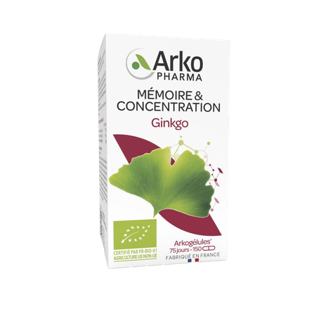 Arkogelules Ginkgo Bio Capsule 150  -  Arkopharma