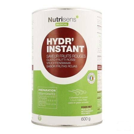 Hydr'instant Fruits Rouges 600 gr  -  Nutrisens Medical