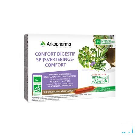 Arkofluide Spijsverteringcomfort Bio Ampullen 20  -  Arkopharma