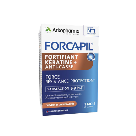 Forcapil Keratine+ Caps 60  -  Arkopharma