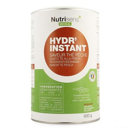 Hydr'instant The Peche 600 gr  -  Nutrisens Medical