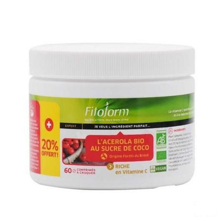 Fitoform Veggie Acerola 100 Bio Comp 60  -  Bioholistic Diffusion