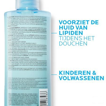 Lipikar Surgras Douche Creme Conc.A-dessech.400 ml  -  La Roche-Posay