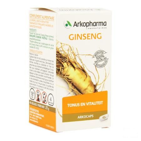 Arkogelules Ginseng Vegetal 45  -  Arkopharma