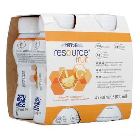 Resource Fruit Orange 4X200 ml 12415272