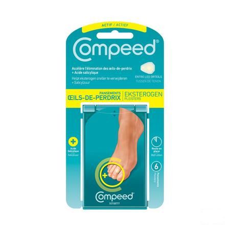 Compeed Eksteroog + 2in1 Met Salicylzuur 6  -  Hra Pharma