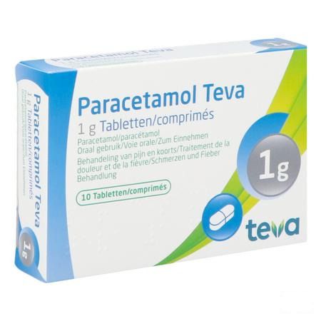 Paracetamol Teva 1 gr Comprimes 10 X 1 gr Blister 