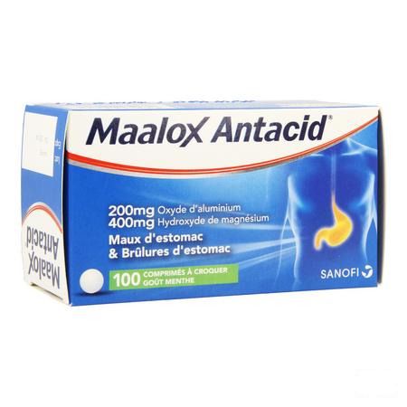 Maalox Antacid 200/400 Comprimes 100