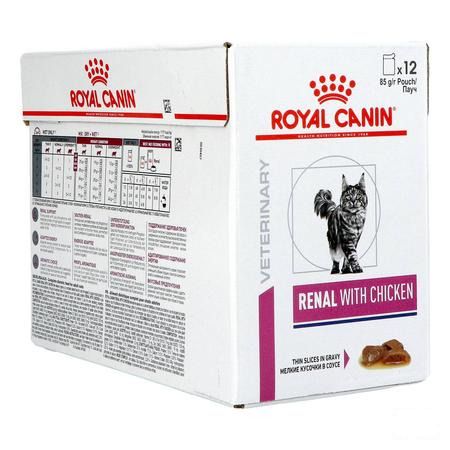 Royal Canin Vdiet Feline Renal Chicken 12X85G