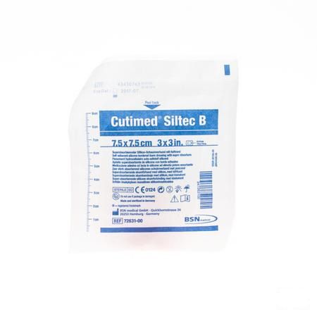 Cutimed Siltec B Cp Steril 7,5x 7,5cm 1 7328400