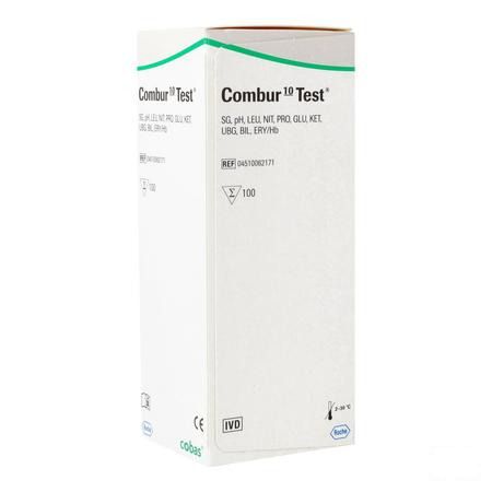 Combur 10 Test Strips 100 04510062171  -  Roche Diagnostics