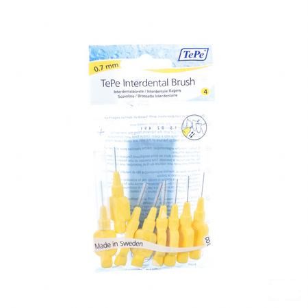 Tepe Interdental Brush Cyl.0,70mm Yellow Fine 8 