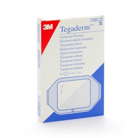 Tegaderm 3m Film Dressing Transp 6x 7cm 5 1624p  -  3M