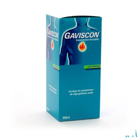 Gaviscon Menthe Munt Suspensie Drink 500 ml