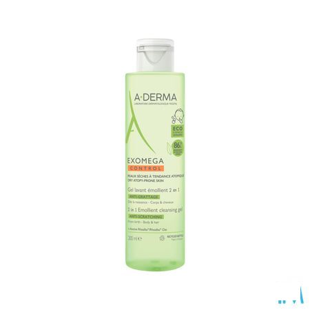 Aderma Exomega Control Reinigingsgel 2in1 200 ml  -  Aderma