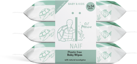 Naif Baby&Kids Plastic Free Wipes 3X54  -  Ceres Pharma