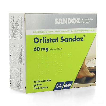 Orlistat Sandoz Capsule Dure 84 X 60 mg 