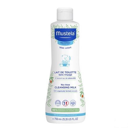 Mustela PN Toilet melk zonder spoelen 750 ml