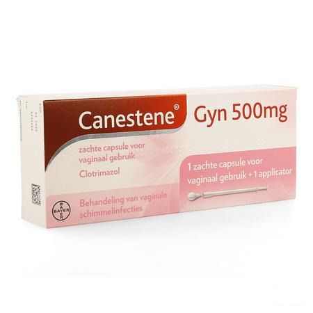 Canestene Gyn 500 mg Zachte Capsule Vaginale gebr.1 + applic