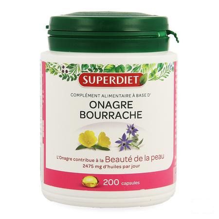 Super Diet Onagre Bourrache Capsule 200  -  Superdiet Laboratoires