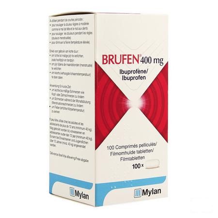 Brufen 400 mg Comprimes Pellicules Comprimes 100 X 400 mg 