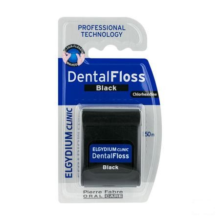 Elgydium Clinic Dental Floss Black 50m