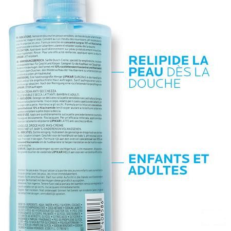 Lipikar Surgras Douche Creme Conc.A-dessech.400 ml  -  La Roche-Posay