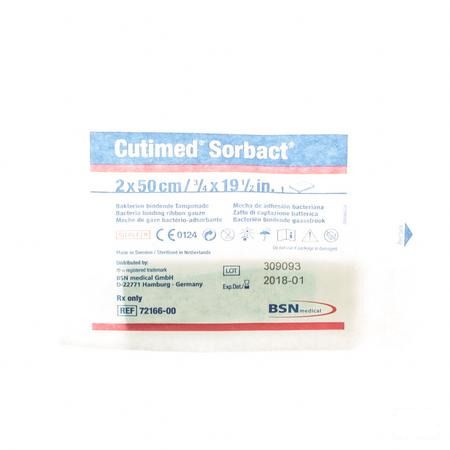 Cutimed Sorbact Meches 2x50cm 1 7216600