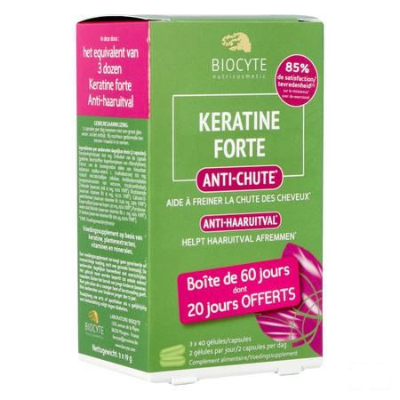 Biocyte Keratine Forte Haaruitval Capsule 120  -  Biocyte