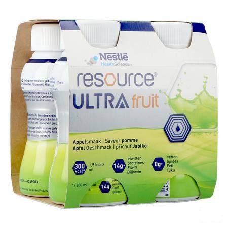 Resource Ultra Fruit Appelsmaak 4X200 ml