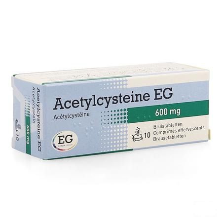 Acetylcysteine EG 600 mg Comprimes Effervescents 10x600 mg  -  EG