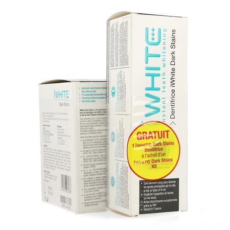 Iwhite Dark Stains Kit + Tandpasta 75 ml