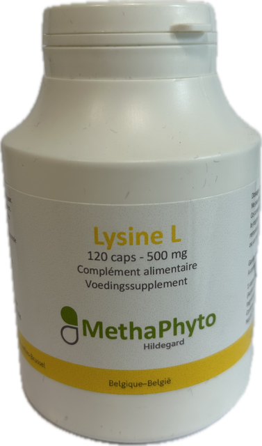 Lysine L 500 mg 120 Capsule Hildegard  -  Methaphyto