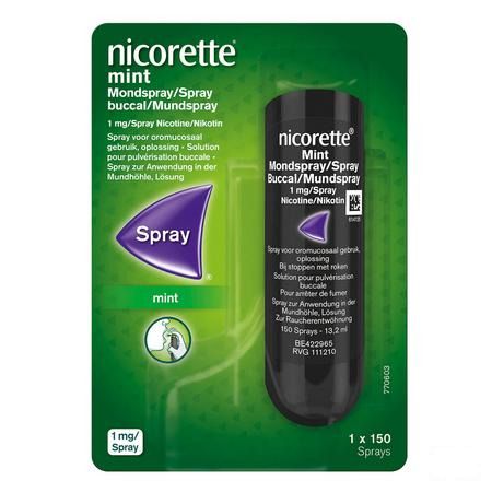 Nicorette Mint Mondspray 1x150 Sprays 1 mg/spray