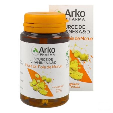 Arkogelules Huile Foie Morue 60  -  Arkopharma