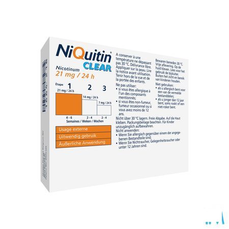 Niquitin Clear Patches 14 X 21 mg