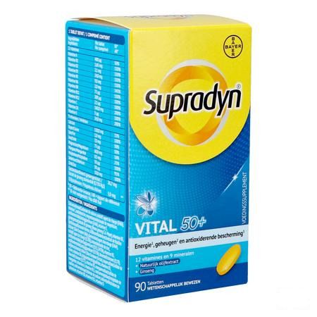 Supradyn Vital 50 + Filmomhulde tabl 90