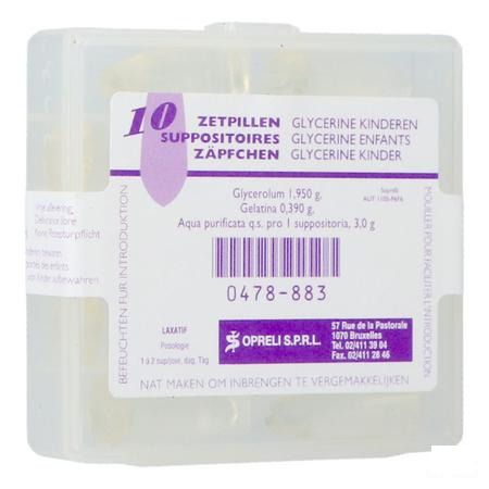 Glycerine Sopreli Suppo Inf 10  -  Infinity Pharma