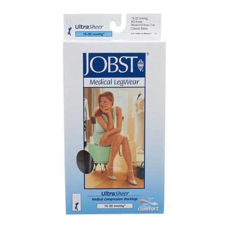 Jobst Ultrasheer Comf.k1 Kniekous Cl.black M