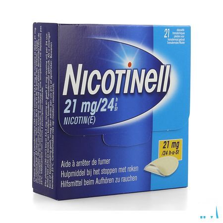 Nicotinell 21 mg/24U Pleister Transdermaal 21